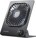 Desk Fan, 6.61''Ultra-thin 5000mAh Battery Powered Fan with Powerful Wind,100 Speeds Adjustable&Digital