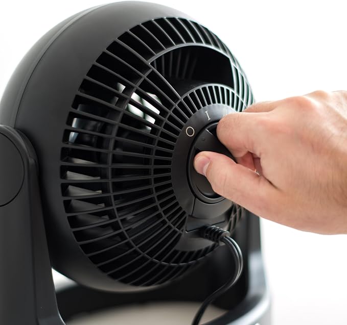 Desk Fan, Air Circulator, 3 Speeds, 52ft Max Air Distance, 360° Adjustable Tilt, 30 db Quiet Motor, Fan for, alternate view 2