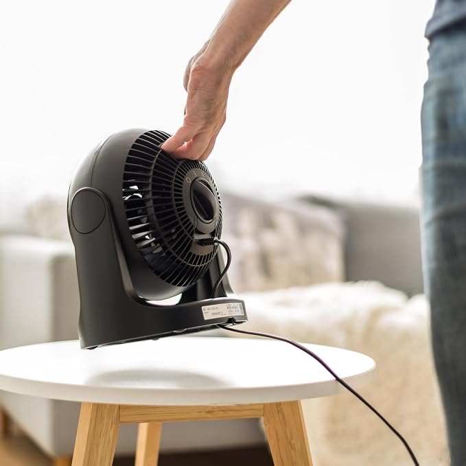 Desk Fan, Air Circulator, 3 Speeds, 52ft Max Air Distance, 360° Adjustable Tilt, 30 db Quiet Motor, Fan for, alternate view 4