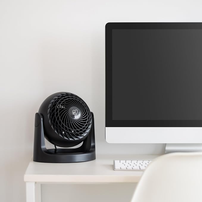 Desk Fan, Air Circulator, 3 Speeds, 52ft Max Air Distance, 360° Adjustable Tilt, 30 db Quiet Motor, Fan for, alternate view 5
