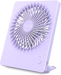 Desk Fan Battery Operated Fan Rechargeable 180°Tilt Folding Personal Fan Ultra Quiet Small Portable 3 Speed Adjustable Strong