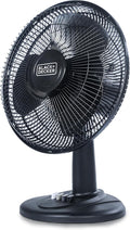 Desk Fan for Home and Office, 12” Fan with 3 Speed Settings, Oscillating Portable Fan for Office Desk, Table Top and Kitchen