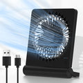 Desk Fan USB Powered with 3 Speeds Adjustable Strong Wind, Ultra Quiet Mini Personal Fan USB-C Corded Powered,220° Tilt