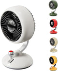 Desk Fan with Night Light, 9 Inch Air Circulator Fan with 3 Speed, 45° Tilt, 120° Oscillation, Quiet Table Fan
