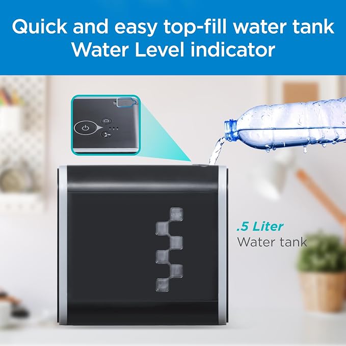 Desktop Air Cooler, Personal Portable Fan with 3-Speeds, Evaporative Air Cooler with 0.5L Water Tank, Air Cooler Fan for