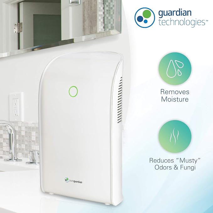 DH201WCA Small Room Dehumidifier for Allergen and Odor Control in Closets, Kitchens, Laundry Rooms, and Bathrooms, alternate