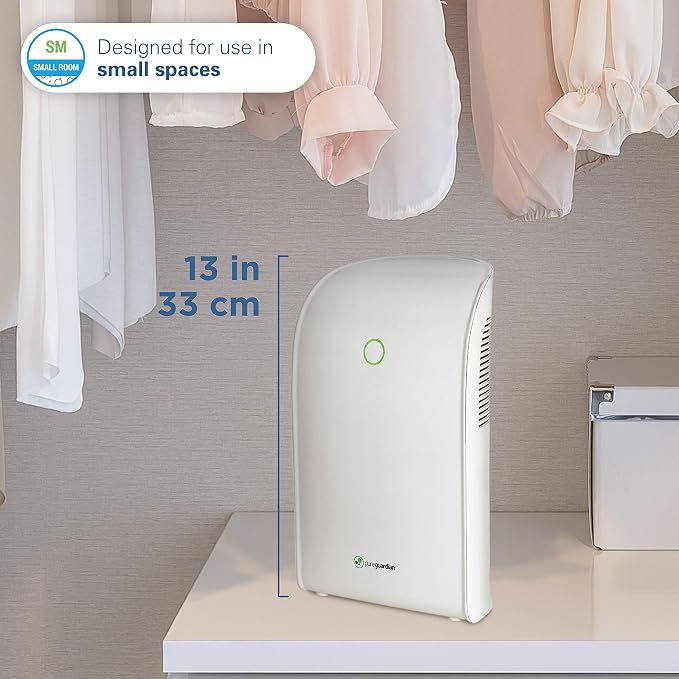 DH201WCA Small Room Dehumidifier for Allergen and Odor Control in Closets, Kitchens, Laundry Rooms, and Bathrooms, alternate
