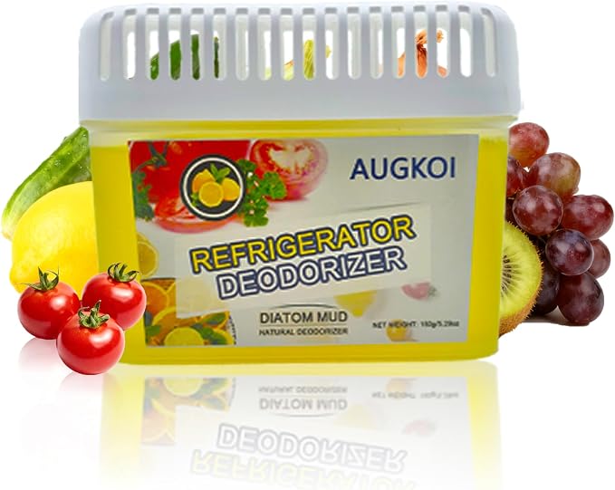 Diatomaceous Earth Gel Refrigerator Deodorizer, More Effective than Activated Charcoal and Baking Soda, product image