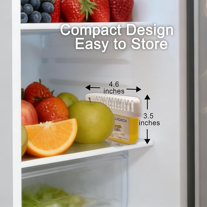 Diatomaceous Earth Gel Refrigerator Deodorizer Set, More Effective than Activated Charcoal and Baking Soda, alternate product