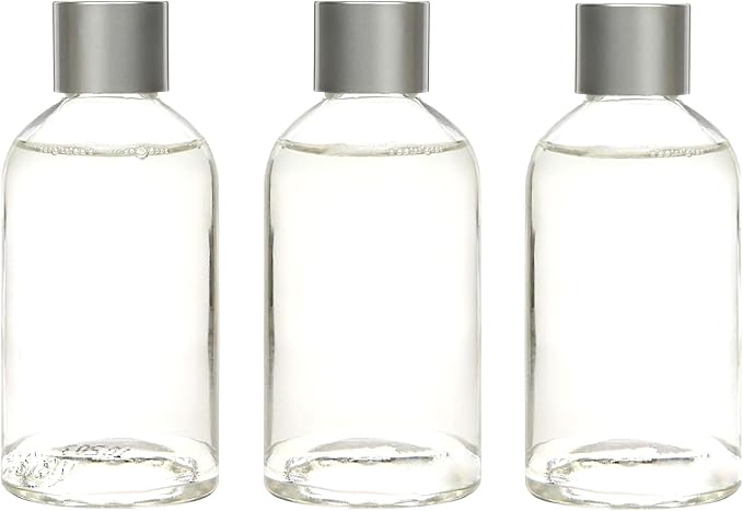 Diffuser Refill Set of 3 Cinnamon Roll Scented 85ml Each Aromatherapy Home Fragrance for Bathroom Shelf Décor, Room Décor