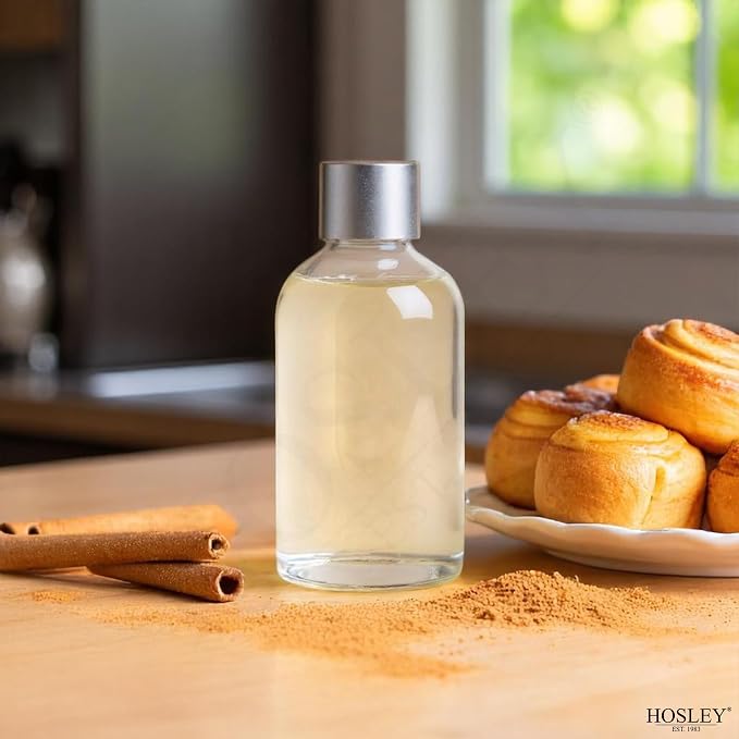Diffuser Refill Set of 3 Cinnamon Roll Scented 85ml Each Aromatherapy Home Fragrance for Bathroom Shelf Décor, Room Décor