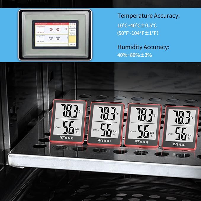 Digital Hygrometer Indoor Thermometer Humidity Gauge Room Thermometer with 5s Fast Refresh Accurate Temperature Humidity