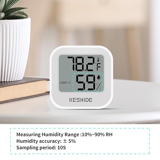 Digital Hygrometer Thermometer for Room Temperature Humidity Meter Indoor Thermometer Accuracy Calibration LCD Temperature