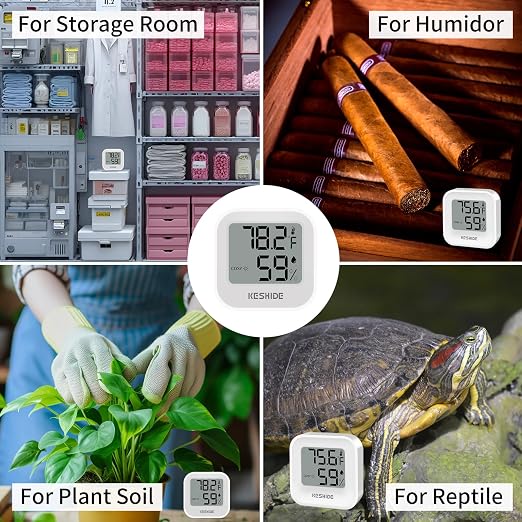 Digital Hygrometer Thermometer for Room Temperature Humidity Meter Indoor Thermometer Accuracy Calibration LCD Temperature