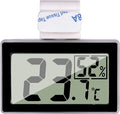 Digital Reptile Thermometer Hygrometer with Hook & Adhesive, LCD Display Temperature Humidity Gauge for Reptile Tanks