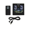Digital Wireless Deluxe Indoor Outdoor Thermometer, Weather Station Forecaster, Calendar with Clock, Easy-to-Read Display for