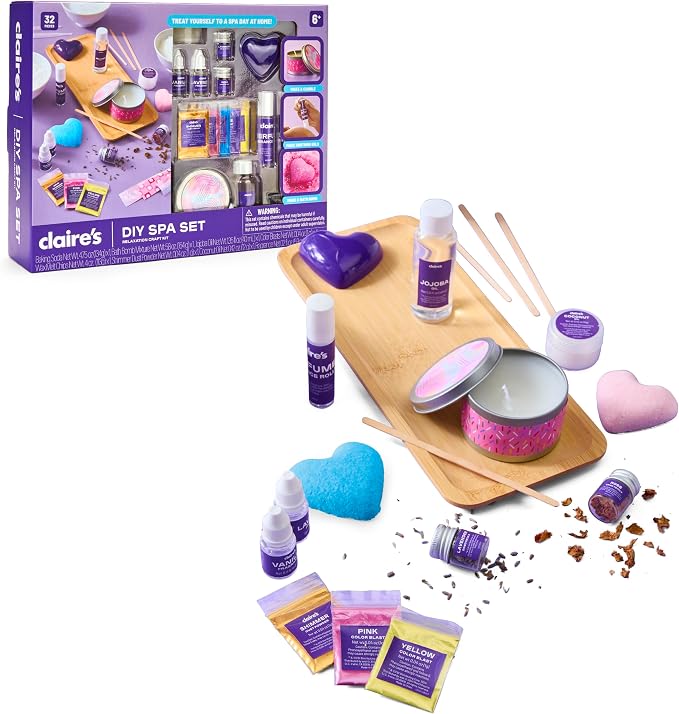 DIY Bath Bomb & Scented Candle Making Set, 32-Piece Spa Craft Kit, Make Your Own Soothing Oils & Perfume Fragrance, product