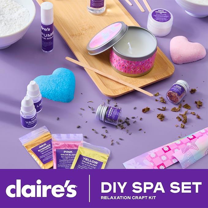 DIY Bath Bomb & Scented Candle Making Set, 32-Piece Spa Craft Kit, Make Your Own Soothing Oils & Perfume Fragrance, alternate