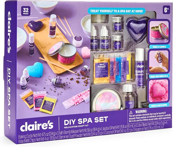 DIY Bath Bomb & Scented Candle Making Set, 32-Piece Spa Craft Kit, Make Your Own Soothing Oils & Perfume Fragrance, alternate