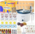 DIY Candle Making Kit with Wax Melter, Scented Candle Making Set with Candle Tattoo and Glass Jars, All-in-One Wax Melts Kit