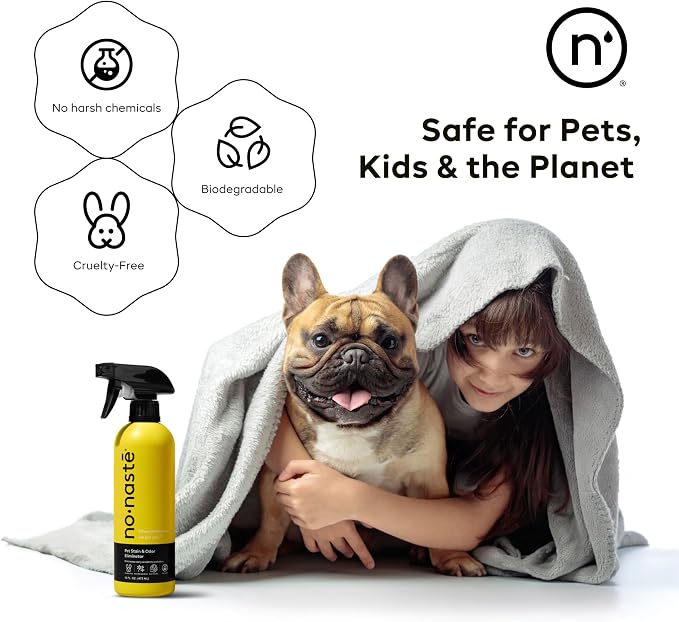 Dog Shampoo and Pet Stain & Odor Eliminator Spray (16 Oz, Pack of 2) – USDA Certified Organic Aloe & Oatmeal Dog Shampoo