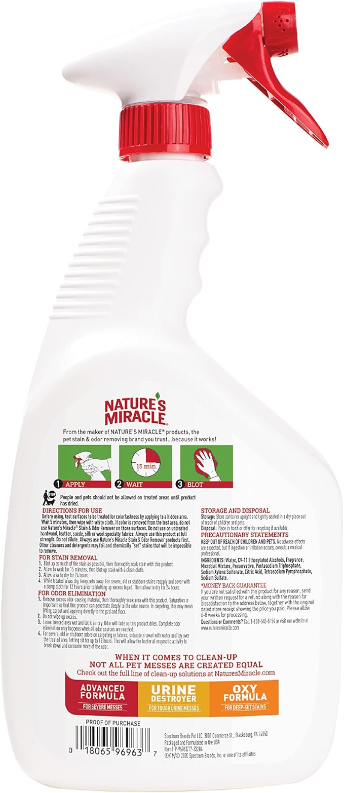 Dog Stain and Odor Remover, Everyday Mess Enzymatic Formula, 32 fl oz (Pack of 2), alternate product view 2