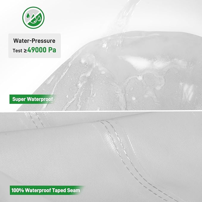 Down Draft Swamp Cooler Cover with 2 Tie Down Straps, Heavy Duty Down Draft Evaporative Cooler Cover, Waterproof Evaporative