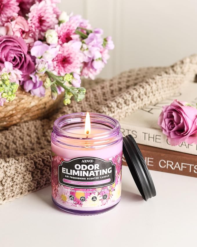 Dreamy Garden Odor Eliminating Highly Fragranced Candle - Eliminates Pet, Smoke, Food, and Other Smells Quickly, alternate