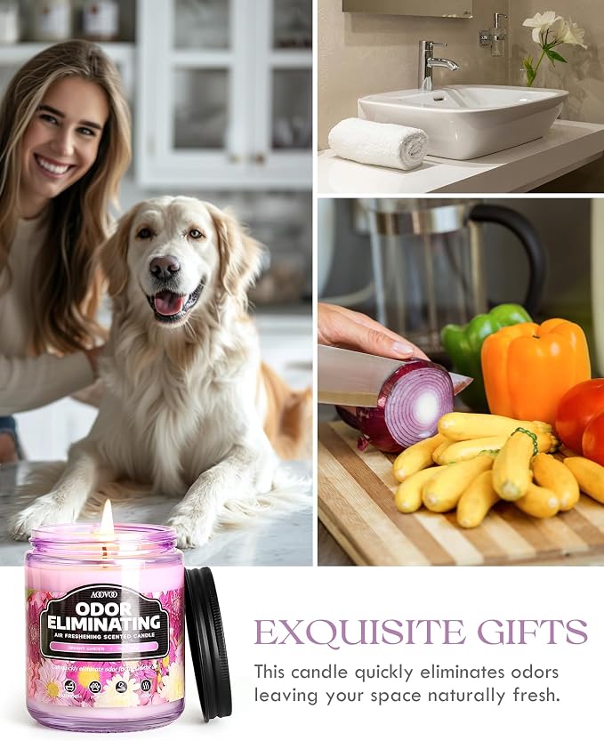 Dreamy Garden Odor Eliminating Highly Fragranced Candle - Eliminates Pet, Smoke, Food, and Other Smells Quickly, alternate