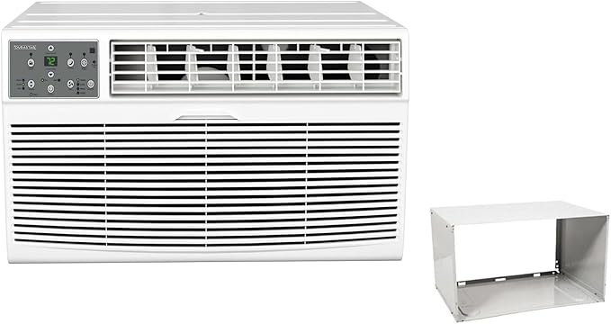 DRTHC102XNA1SLV 10,000 BTU 208 / 230V Through the Wall Air Conditioner with 10600 BTU Supplemental Heating and Sleeve
