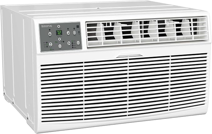 DRTHC102XNA1SLV 10,000 BTU 208 / 230V Through the Wall Air Conditioner with 10600 BTU Supplemental Heating and Sleeve
