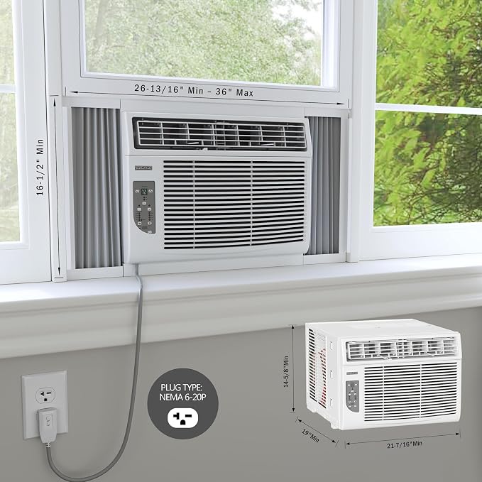 DRWHC122XNA1 12,000 BTU 230V Window Air Conditioner with 11000 BTU Supplemental Heating and Remote Control - White, alternate