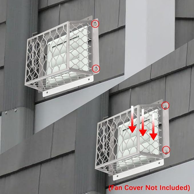 Dryer Exhaust Guard Vent Cover,Dryer Vent Bird Guard for Most 3" to 4" Fan Cover, 7"Lx7"Wx5"H Stainless Steel Ventilation