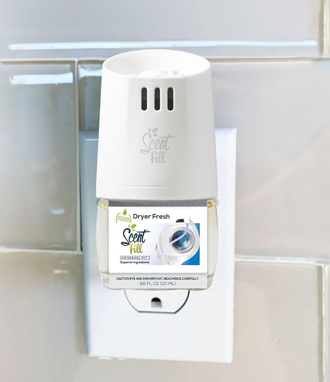 Dryer Fresh Plug in Air Freshener, 4 Scented Oil Refills, alternate product view 2