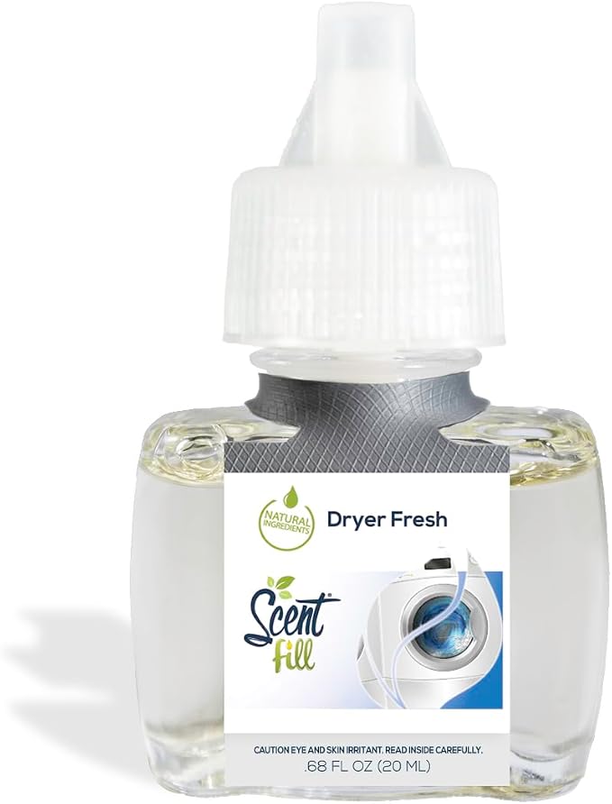 Dryer Fresh Plug in Air Freshener, 4 Scented Oil Refills, alternate product view 3