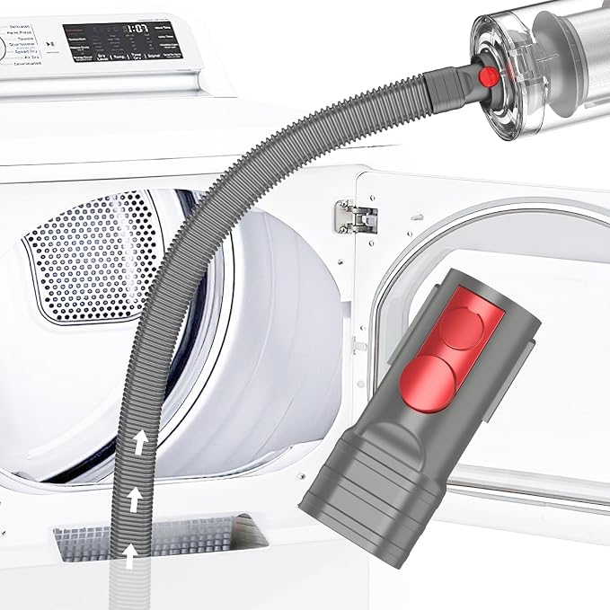 Dryer Vent Cleaner Kit Compatible with Dryer Lint Vacuum Attachment Removes Deep Lint Adapter Compatible with V7