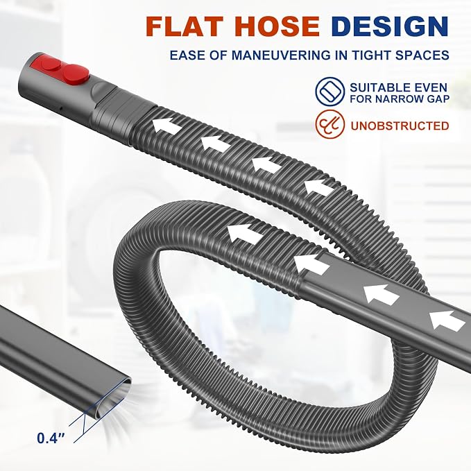 Dryer Vent Cleaner Kit Compatible with Dryer Lint Vacuum Attachment Removes Deep Lint Adapter Compatible with V7