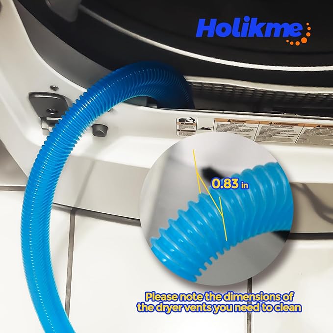 Dryer Vent Cleaner Kit Dryer Lint Vacuum Attachment Brush, Lint Remover, Dryer Vent Vacuum Hose Replacement Parts,Duct