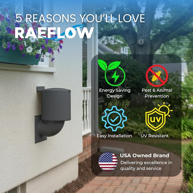 Dryer Vent Cover 4 inch (Gray) with UV RESISTANT - Outdoor Dryer Vent Cover Natural Energy Saving, Dryer Vent Seal for Home