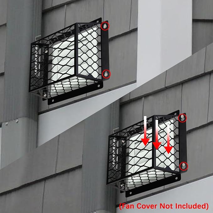 Dryer Vent Cover Guard,Dryer Vent Bird Guard Cagefor Most 3" to 4" Exhaust Fan Cover,7"Lx7"Wx5"H Steel Ventilation Bird Cage