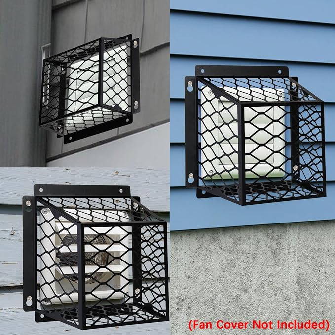 Dryer Vent Cover Guard,Dryer Vent Bird Guard Cagefor Most 3" to 4" Exhaust Fan Cover,7"Lx7"Wx5"H Steel Ventilation Bird Cage