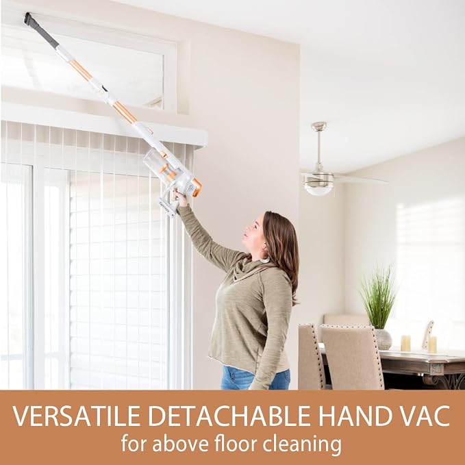 DS4030.01 CSV Upgrade Cordless Stick Vacuum with EasyReach Wand, HEPA Filter & LED Headlight, Converts to Lightweight