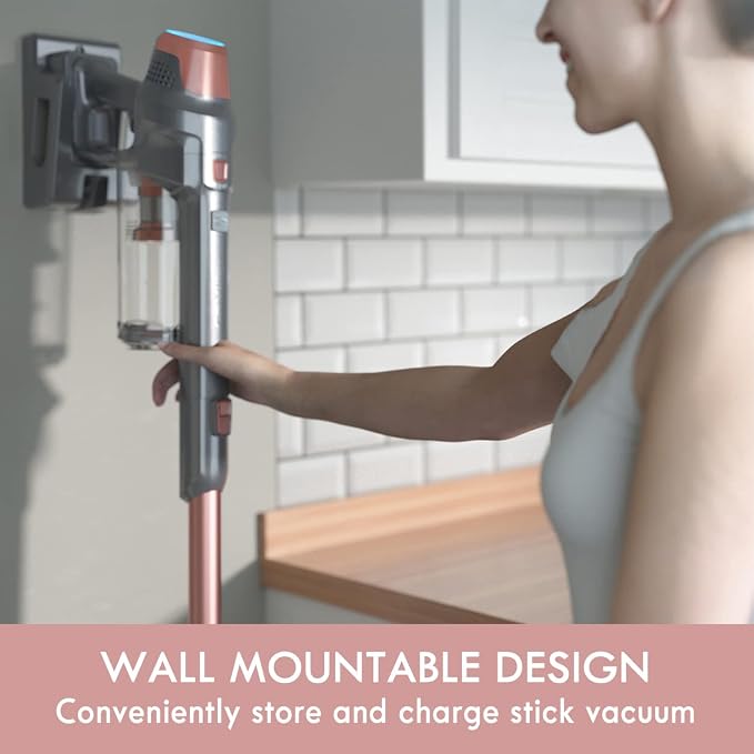 DS4090 Brushless Cordless Stick 1L Capacity Lightweight Cleaner 2-Speed Power Suction LED Headlight 2-in-1 Handheld Vacuum
