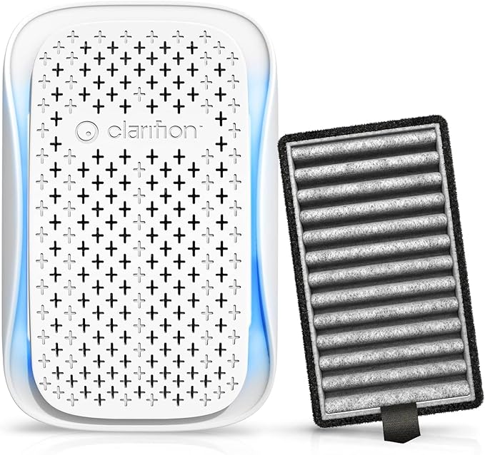 DSTx Portable Air Purifier - Plug In Air Ionizer HEPA Filter, Mini Personal Air Purifiers For, Bedroom and Pets Helps With