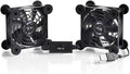 Dual 80mm USB Speed Control Fan, 5V Portable Cooling Fan for Flat-Screen TV Receiver Router DVR PlayStation Xbox Computer