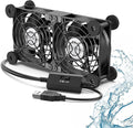 Dual Cooling Fan Whisper Quiet 80mm USB Fan 3 Adjustable High Speed USB Port Heatsink Fans Compatible for PS4, PS5, Router