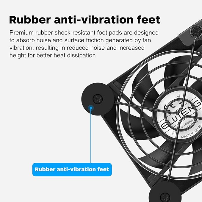 Dual Cooling Fan Whisper Quiet 80mm USB Fan 3 Adjustable High Speed USB Port Heatsink Fans Compatible for PS4, PS5, Router