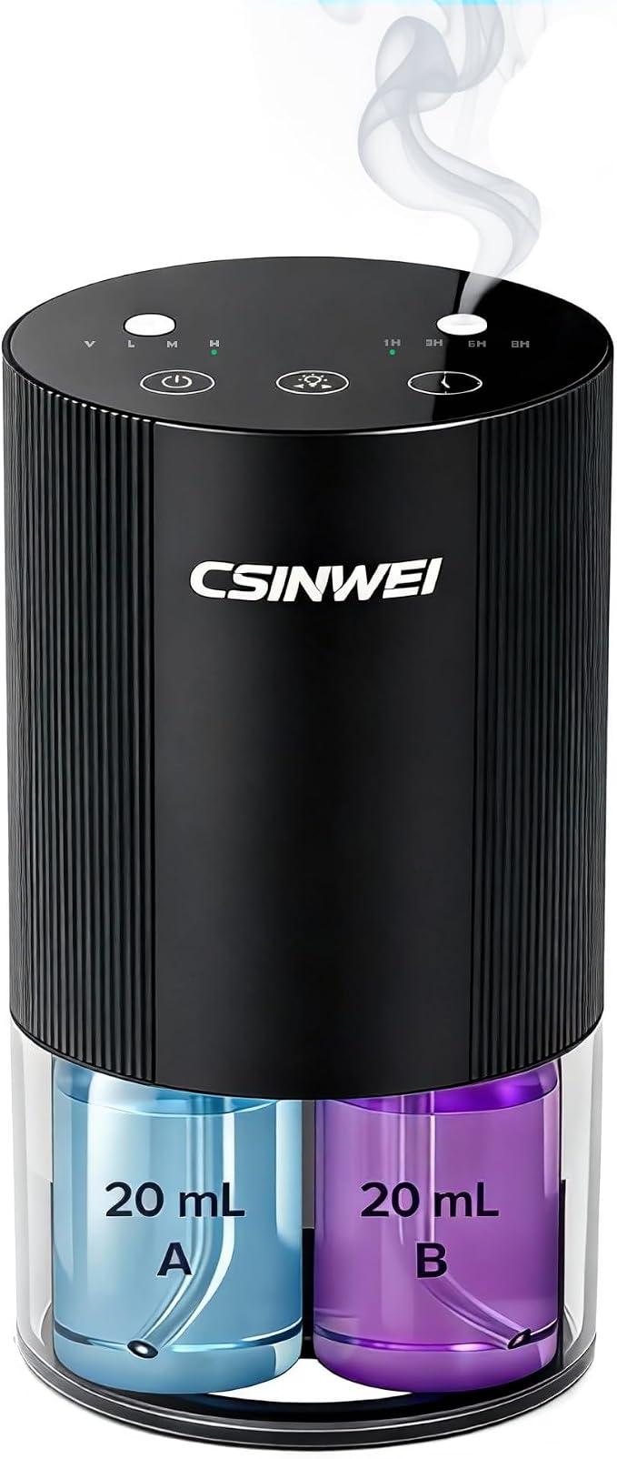 Dual Nozzle Waterless Essential Oil Diffuser for Home Large Room, Car, Office, Portable Battery Operated Aromatherapy Scent
