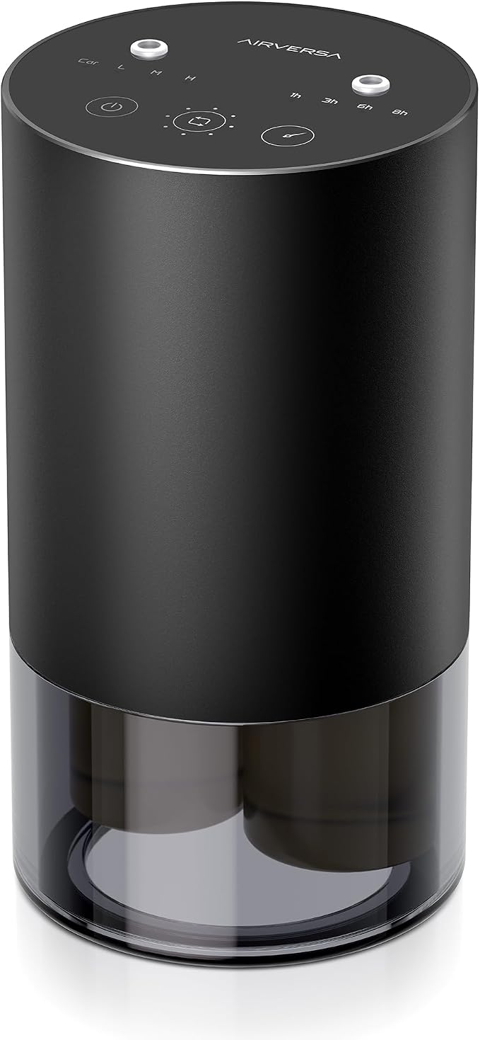 Dual-Nozzle Waterless Essential Oil Diffuser for Home Rechargeable Scent Diffusers with 5 Timer Settings, product image