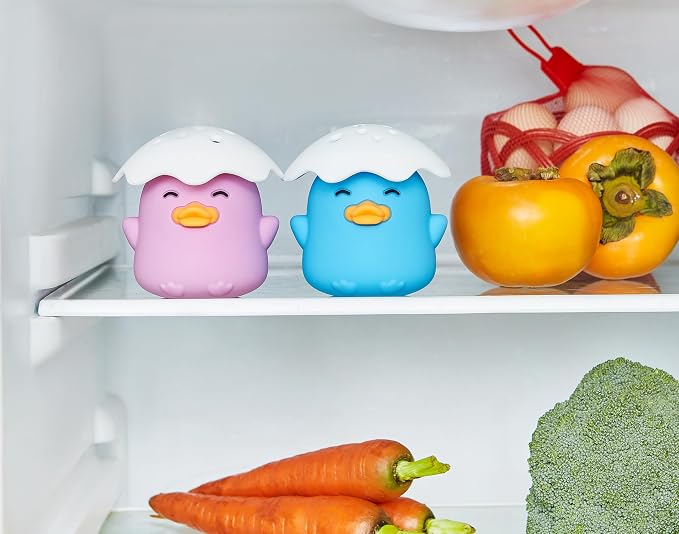 Duck Refrigerator Baking Soda Deodorizer Holder, Odor Absorber and Eliminator, Can Absorb Odor, Food Grade (Purple) 0 Count
